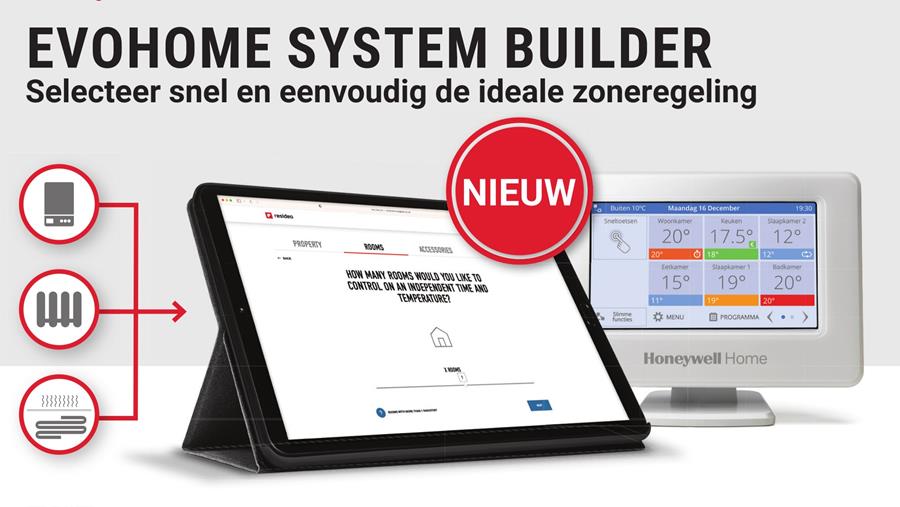 Eenvoudig en snel samenstellen met evohome System Builder