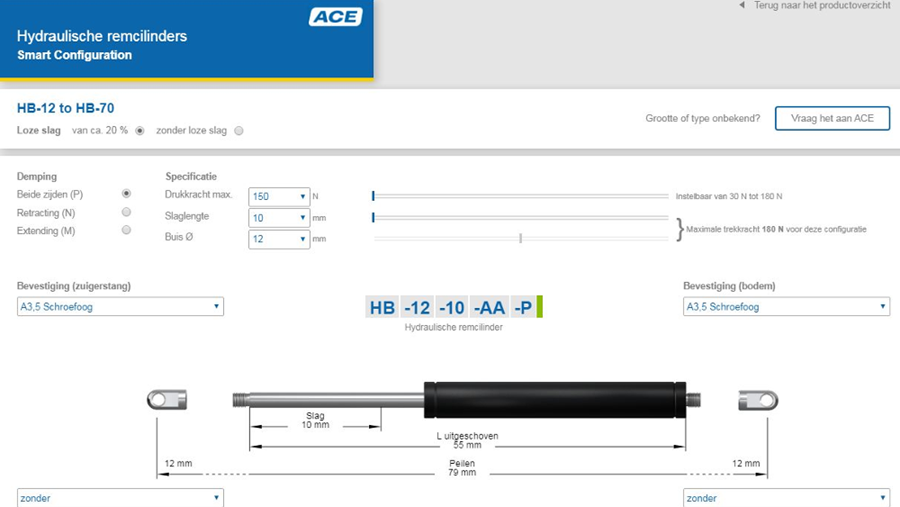 ACE présente un outil en ligne pour les freins à huile et les cylindres de freins hydrauliques